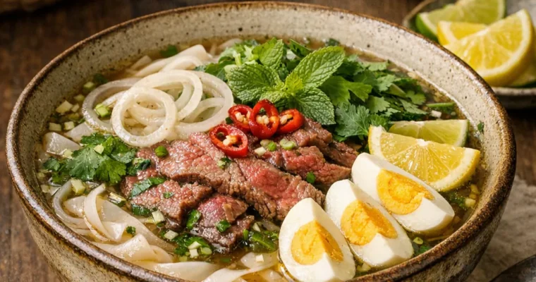 Pho Bo (Vietnamesische Rindfleischsuppe)