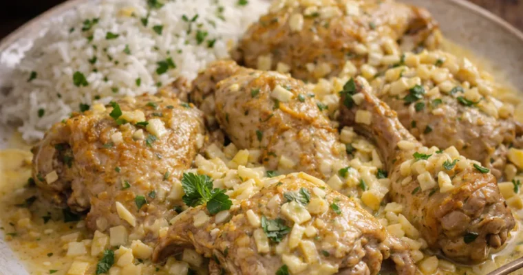 Pollo en Salsa de Huevos (H&auml;hnchen in Eier-Sauce)