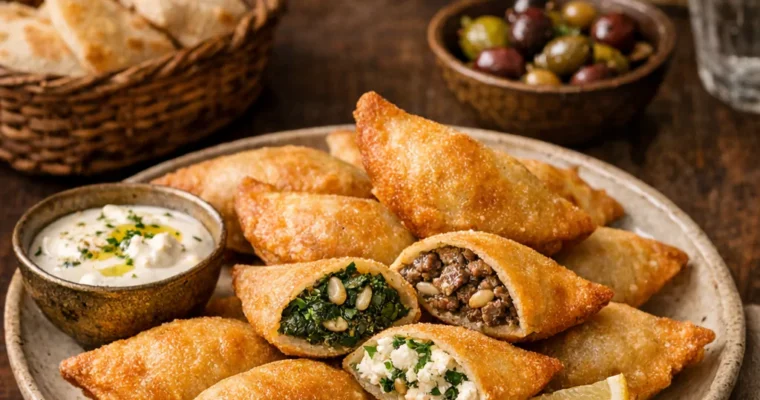 Sambousik (Gefüllte Teigtaschen)