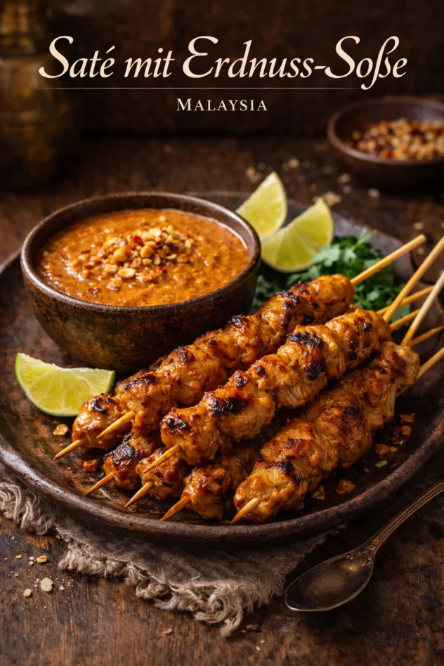 Sate Mit Erdnuss Sosse