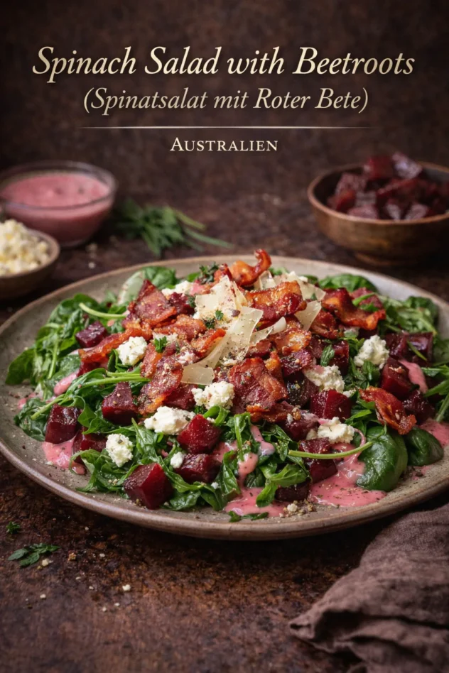 Spinach Salad With Beetroots Spinatsalat Mit Roter Bete