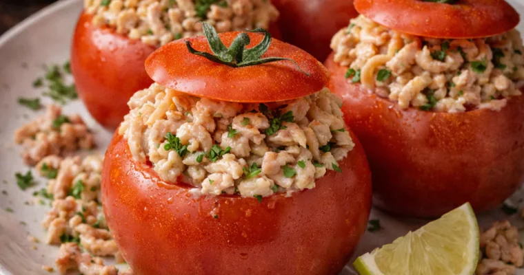 Tomaten mit Krabbenfüllung