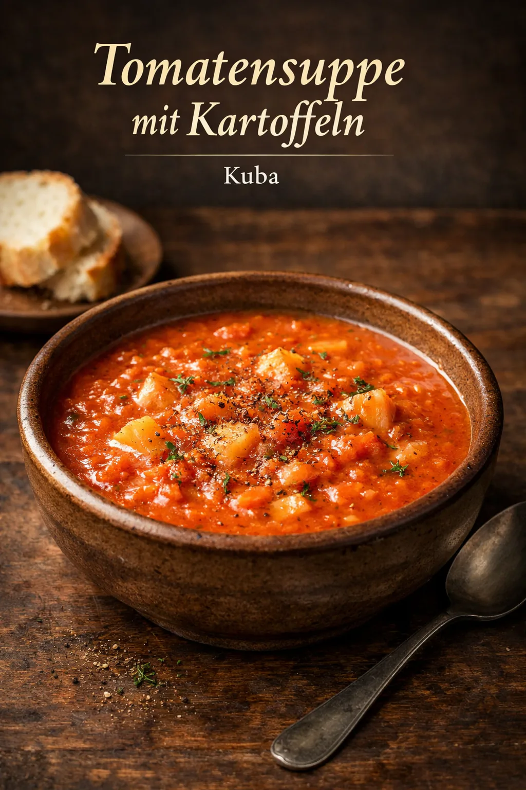 Tomatensuppe mit Kartoffeln