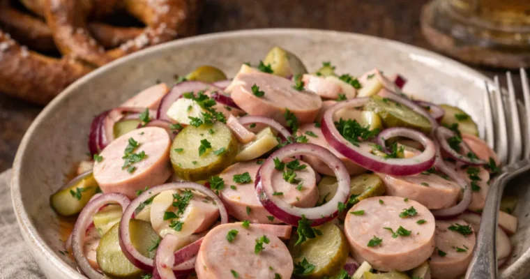 Wurstsalat auf bayerische Art