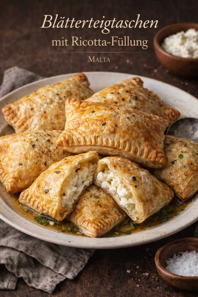 Blaetterteigtaschen Mit Ricotta Fuellung