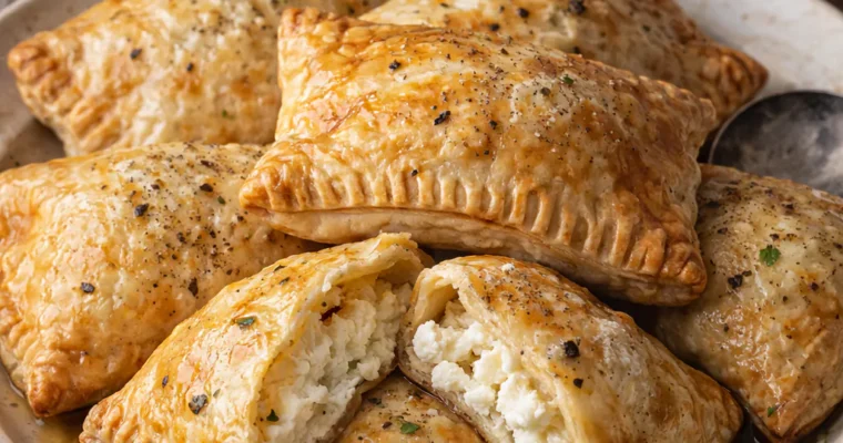 Blätterteigtaschen mit Ricotta-Füllung