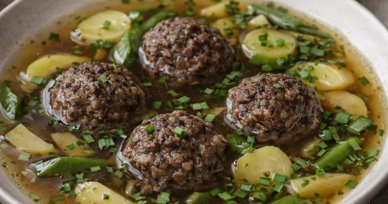 Fiolensuppe mit Leberknödeln