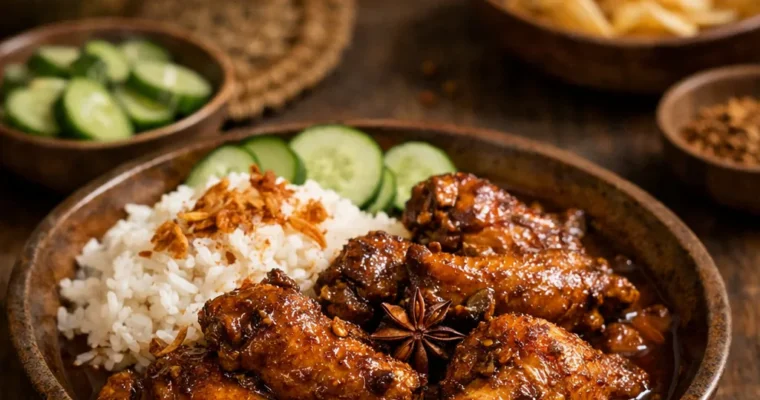 Geschmortes Huhn (Ajam Smoor)