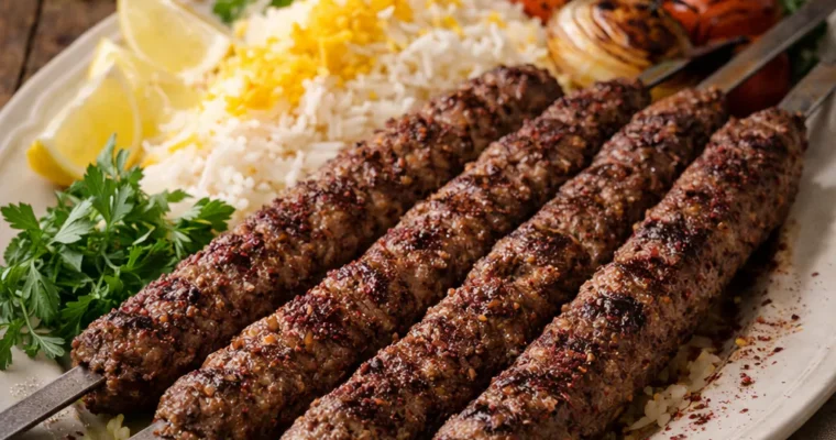 Kebab Kubide (Persische Hackfleischspieße)