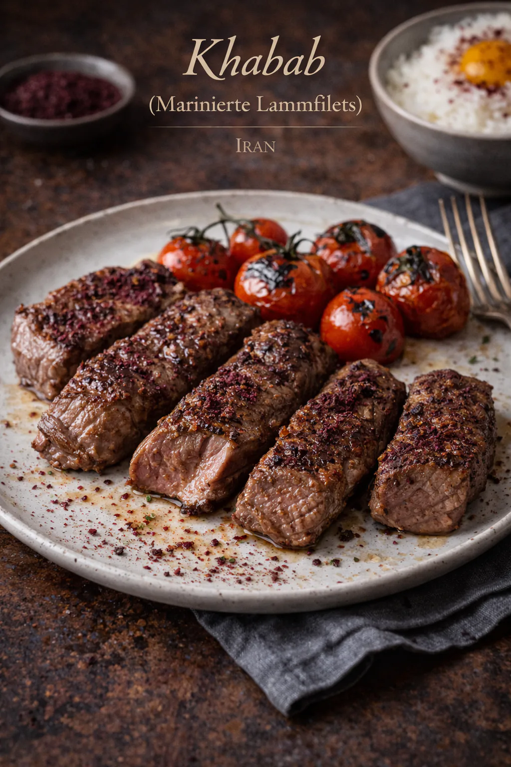 Khabab (Marinierte Lammfilets)