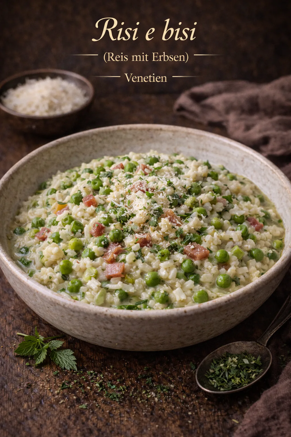 Risi e bisi (Reis mit Erbsen)