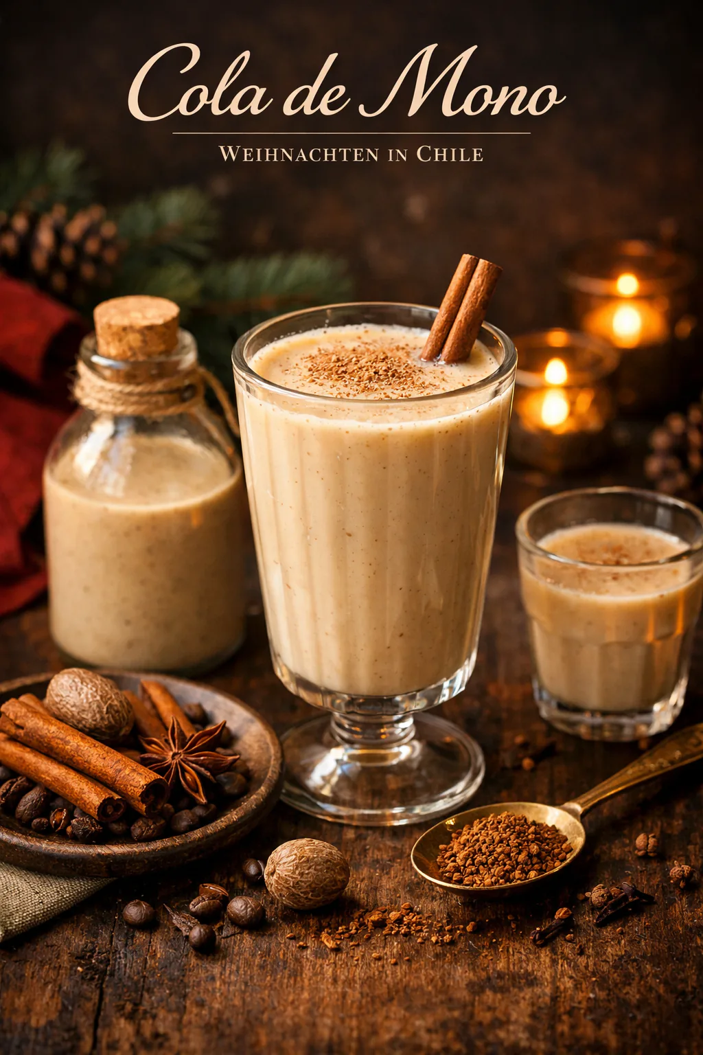 Cola di Mono (“Affenschwanz” Milchkafee mit Vanille und Alkohol)