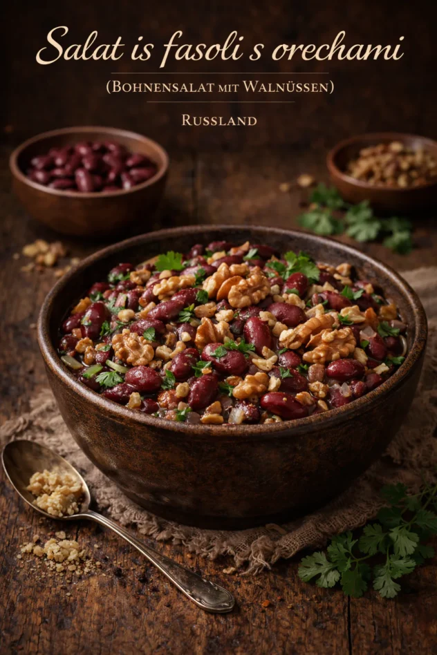 Salat Is Fasoli S Orechami Bohnensalat Mit Walnuessen