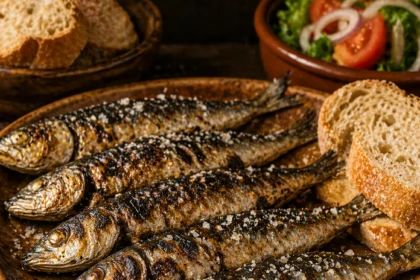 Sardinhas Na Brasa Gegrillte Sardinen
