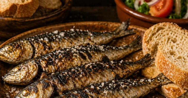 Sardinhas na Brasa (Gegrillte Sardinen)