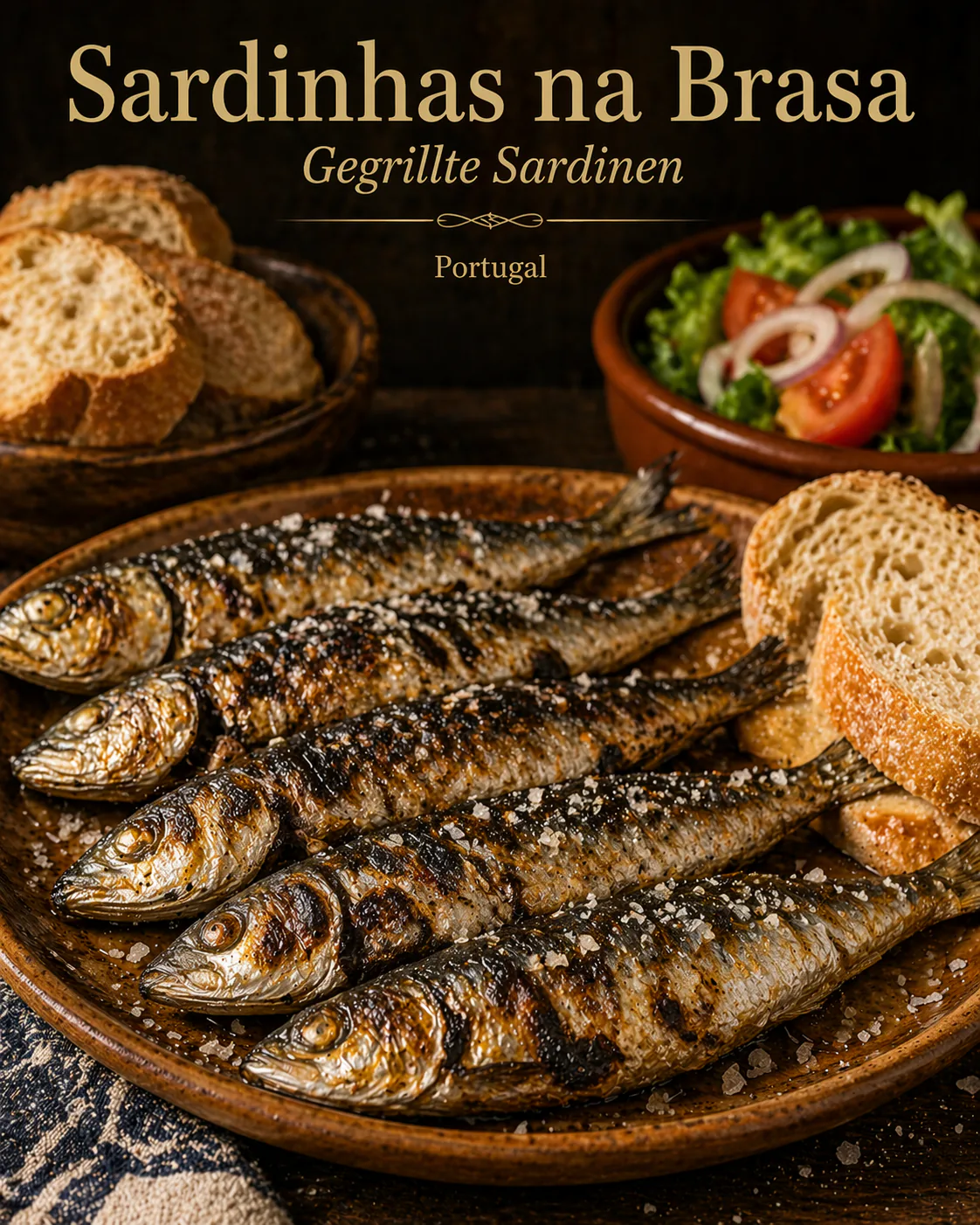 Sardinhas na Brasa (Gegrillte Sardinen)