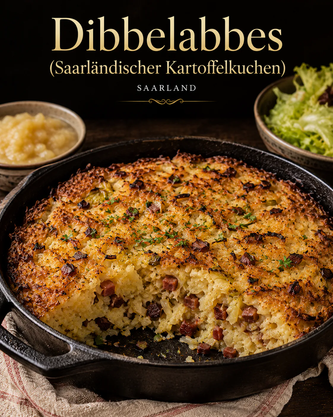 Dibbelabbes (Saarländischer Kartoffelkuchen)