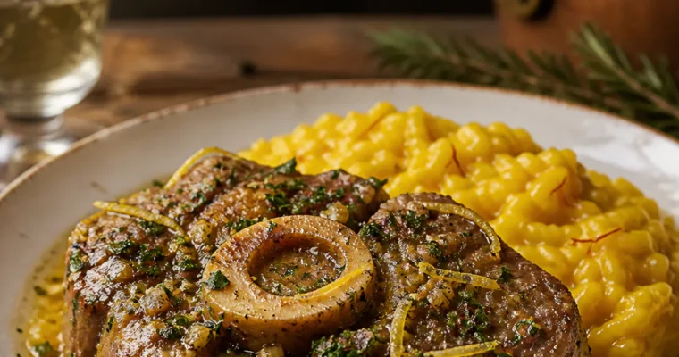 Ossobuco alla milanese (Kalbshaxe Mailänder Art)