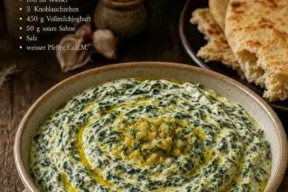 Borani-e esfanadsch (Spinatsalat mit Joghurt)