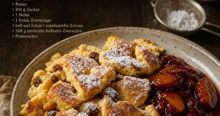 Kaiserschmarren mit Zwetschenkompott