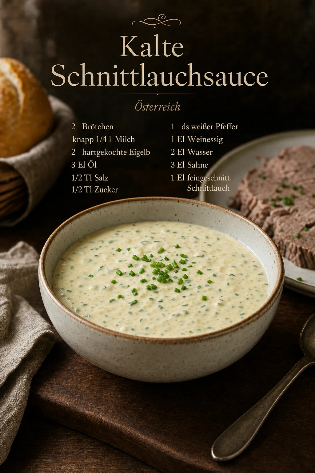 Kalte Schnittlauchsauce