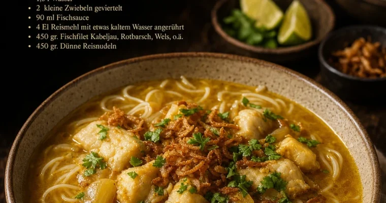 Mohingar (Fischsuppe mit Nudeln)