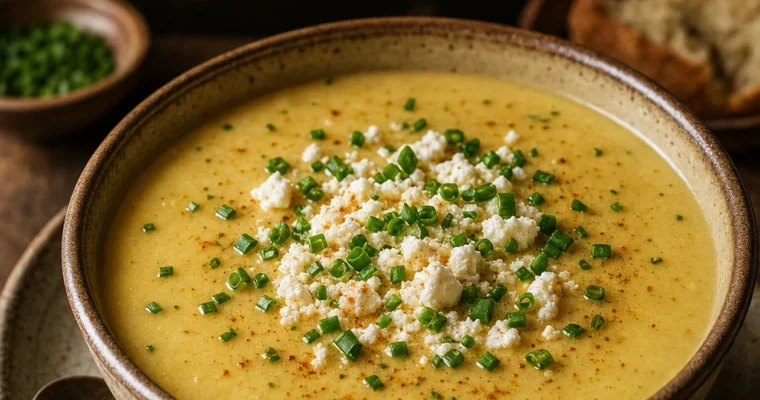 Supă de cartofi cu brînza (Kartoffel-Käse-Suppe)