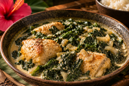 Chicken Fafa Tahitianisches Huhn Mit Taro Blaettern