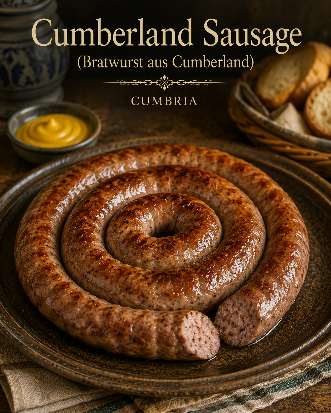 Cumberland Sausage (Bratwurst aus Cumberland)