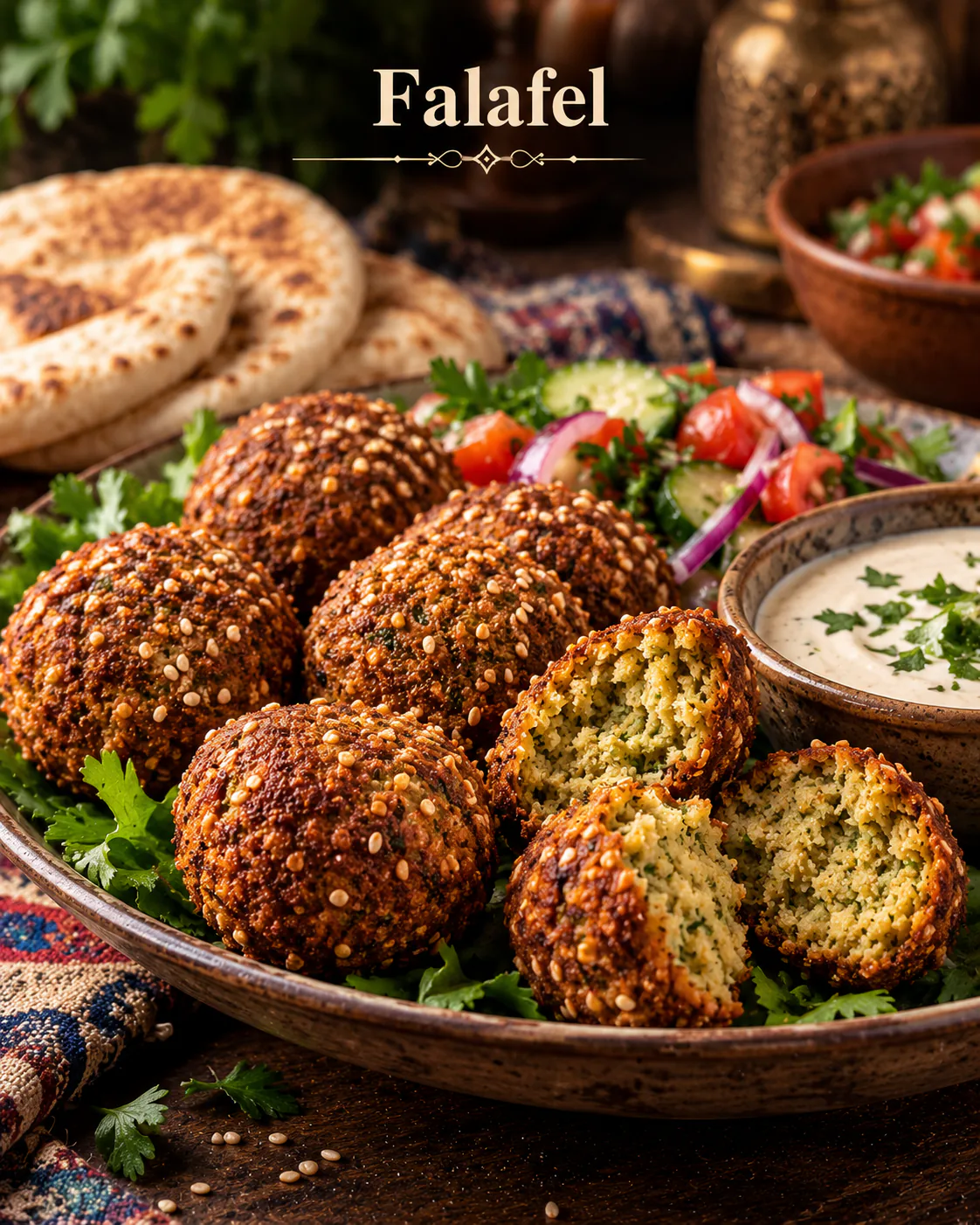 Falafel (Pikante Kichererbsenbällchen)
