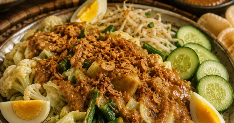 Gado Gado mit Erdnusssoße