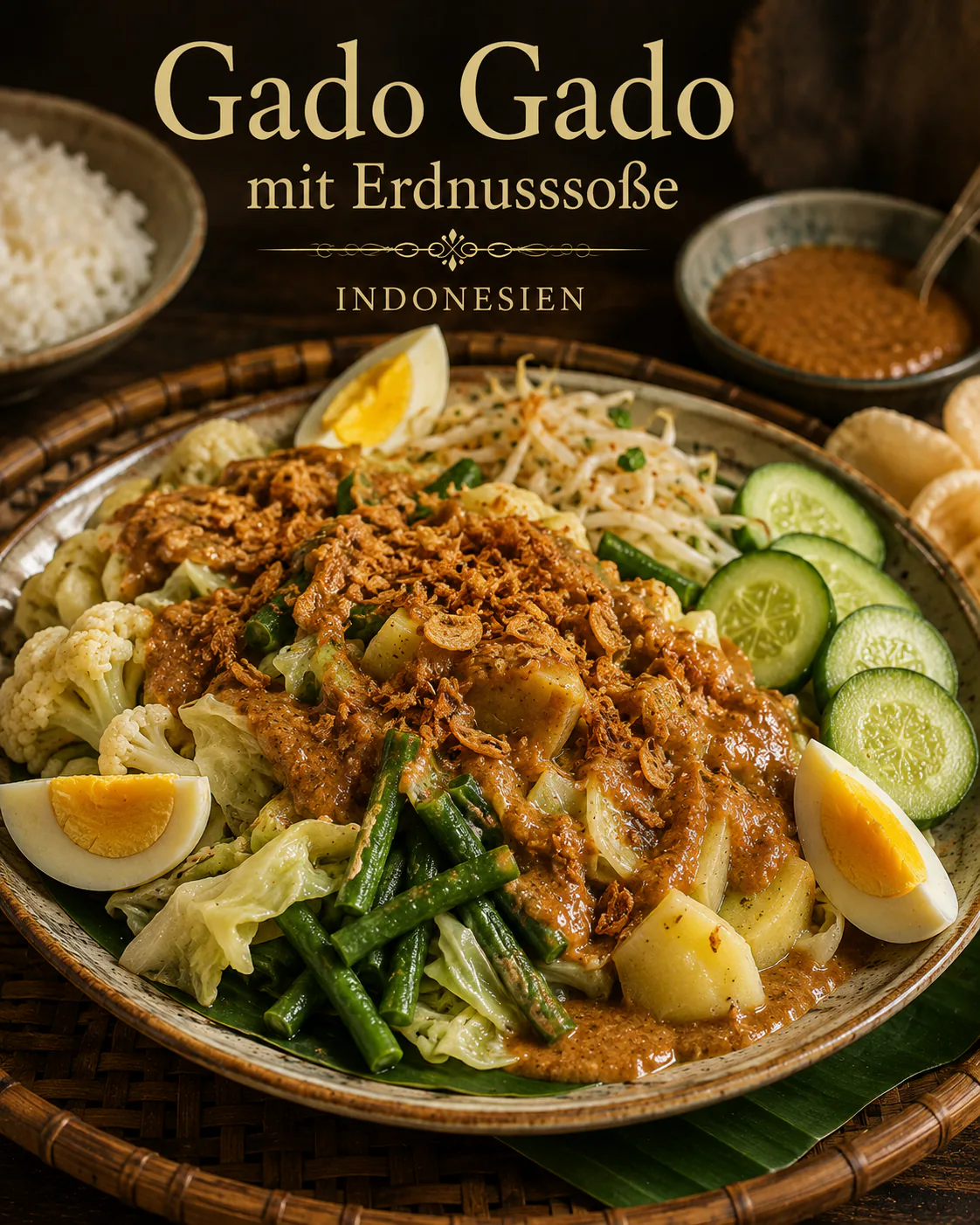 Gado Gado mit Erdnusssoße