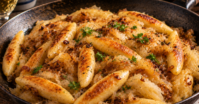 Schupfnudeln auf Sauerkraut