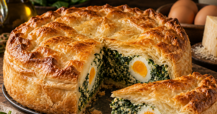 Torta pasqualina (Ligurische Ostertorte)
