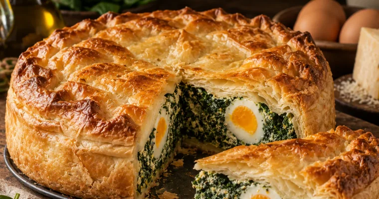 Torta pasqualina (Ligurische Ostertorte)