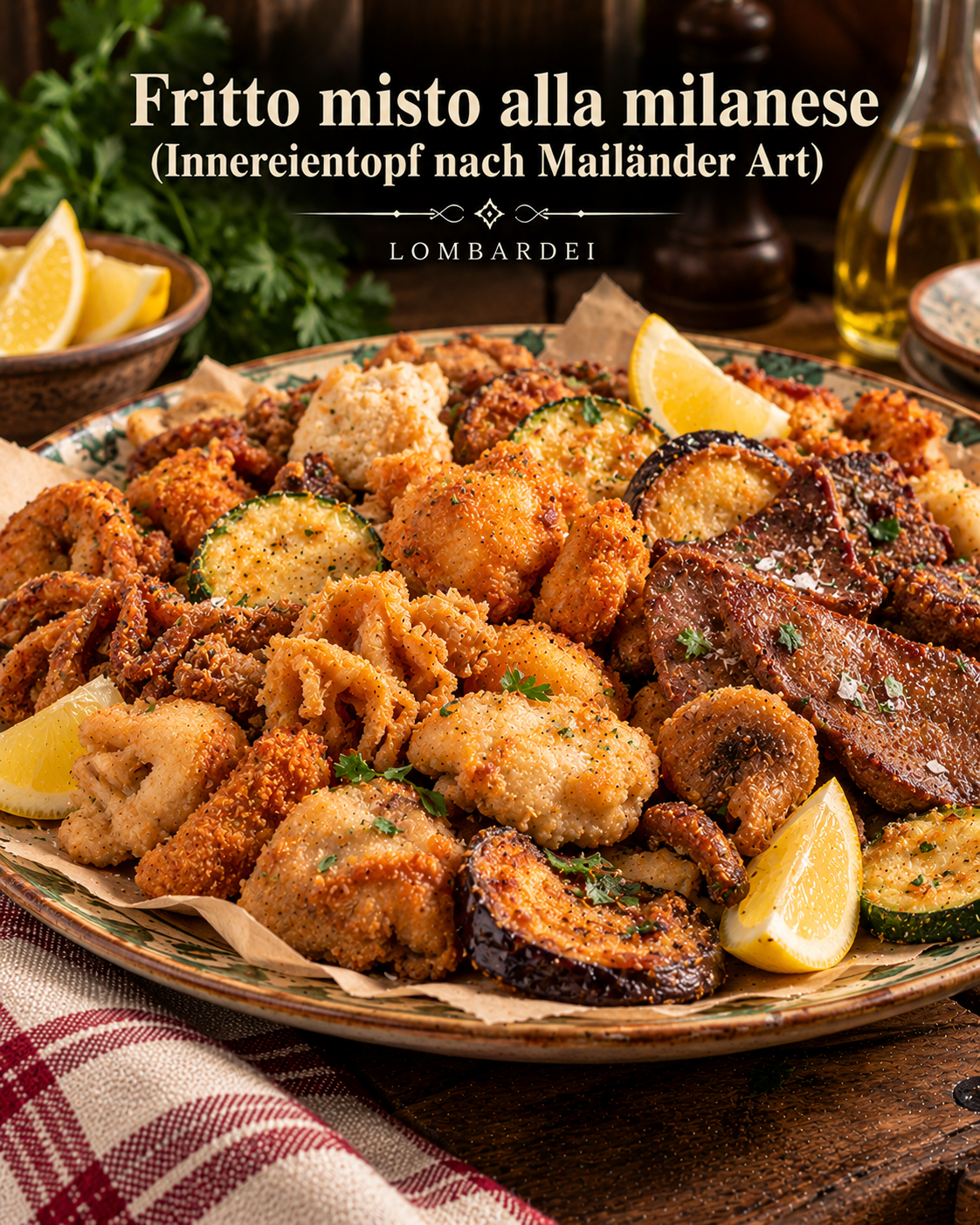 Fritto misto alla milanese (Innereientopf nach Mailänder Art)